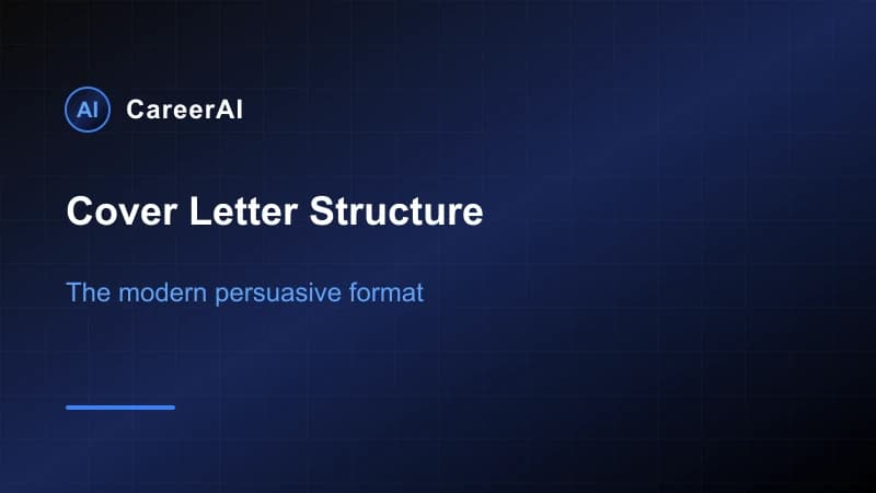 \tCover Letter Structure