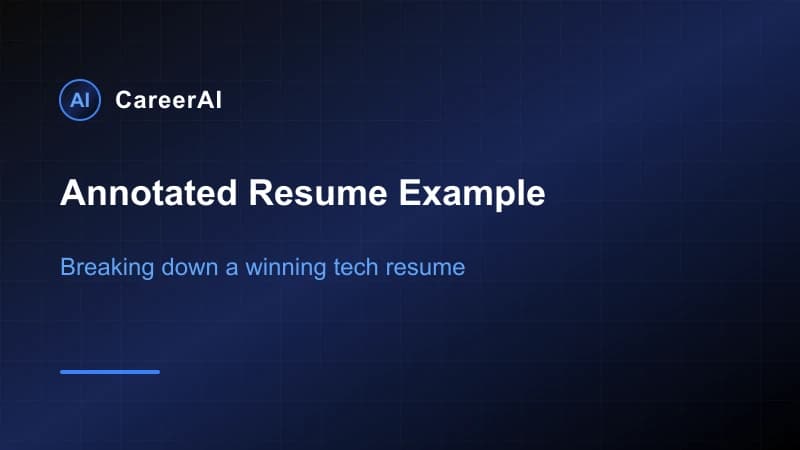 \tAnnotated Resume Example