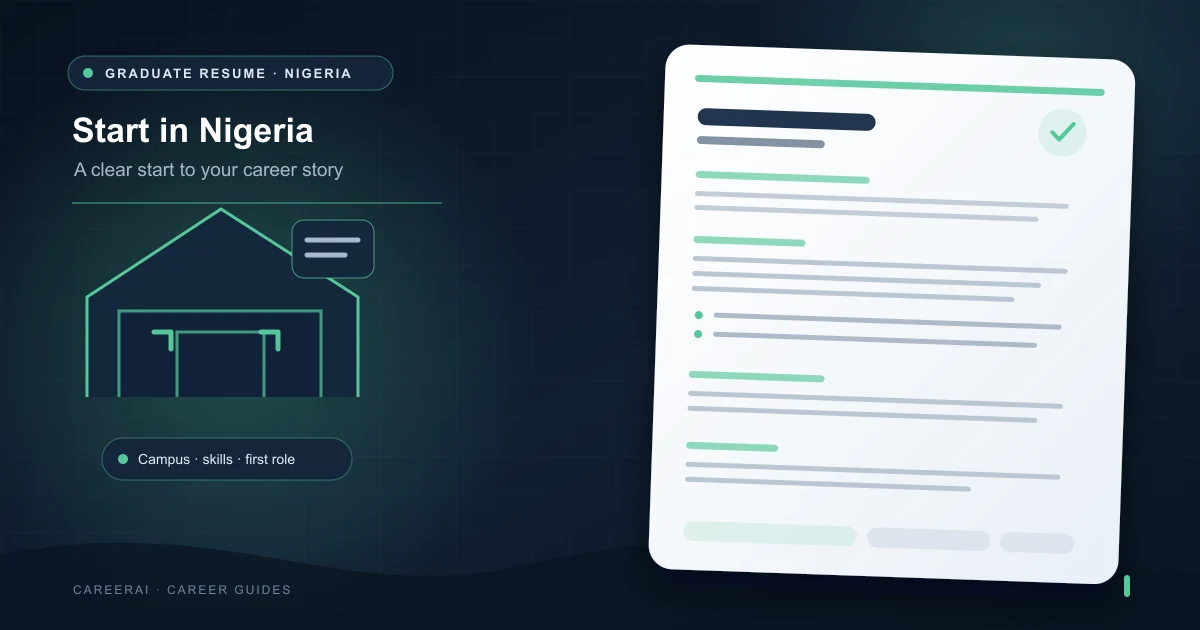Resume Format for Fresh Graduates in Nigeria (2026)