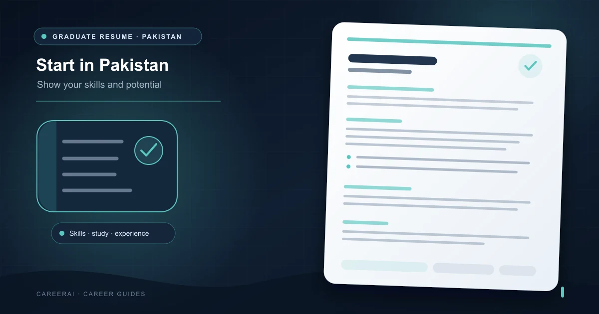 Resume Format for Fresh Graduates in Pakistan (2026)