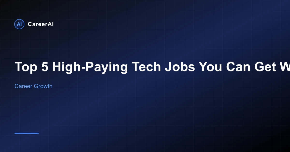 Top 5 High-Paying Tech Jobs You Can Get Without a Degree