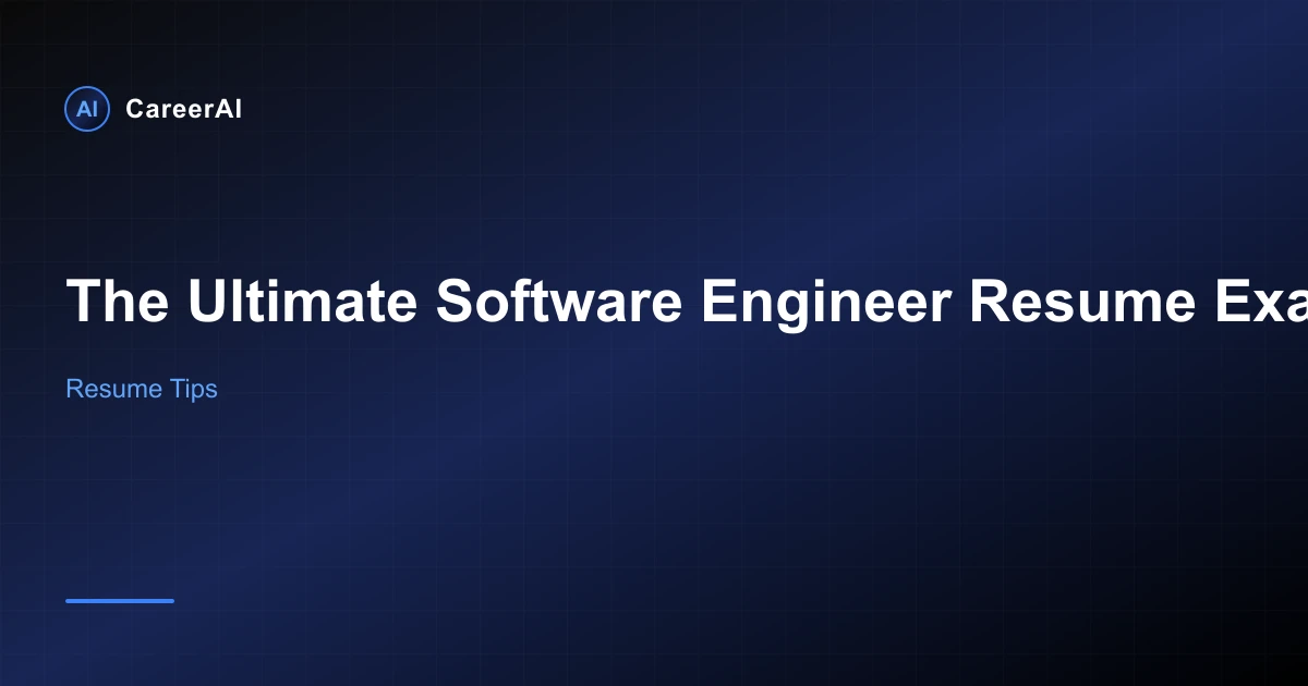 The Ultimate Software Engineer Resume Example for 2026